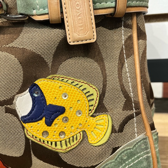 Coach Hampton Sea Life patchwork satchel - Picture 4 of 14
